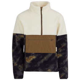 Felpa da donna Fundango Riva Hybrid Pullover beige/marrone forest night