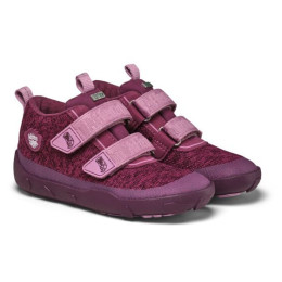 Dětské barefoot boty Affenzahn Low Boot Knit Happy Otter viola Otter