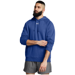 Felpa da uomo Under Armour UA Rival Fleece Hoodie blu Tech Blue