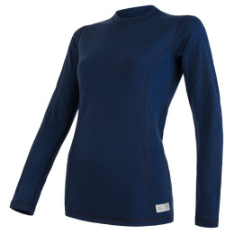 Maglia tecnica da donna a maniche lunghe Sensor Merino DF blu scuro deep blue