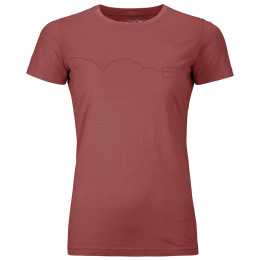 Maglietta da donna Ortovox 120 Tec Mountain T-Shirt W rosso Blush