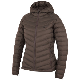 Piumino da donna MOOA DownLite marrone Coffee