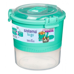 Scatola per alimenti Sistema Round Lunch Stack TO GO 965ml turchese mint