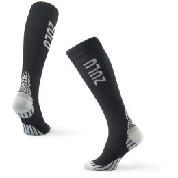 Calze a compressione Zulu Run Compression M nero/grigio