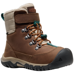 Stivali invernali per bambini Keen Kanibou Wp Children marrone/grigio dark earth/roasted pecan