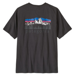 Maglietta da uomo Patagonia M's Fitz Roy Foothills T-Shirt nero Ink Black