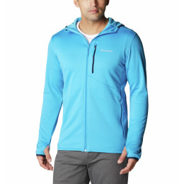 Felpa funzionale da uomo Columbia Park View™ Fleece Full Zip Hoodie azzurro Compass Blue Heather