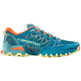 Scarpe da corsa da donna La Sportiva Bushido III Woman blu/rosso Everglade/Zest