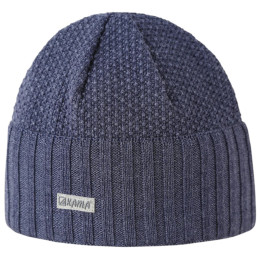 Cappello in merino lavorato a maglia Kama A 199 blu scuro navy