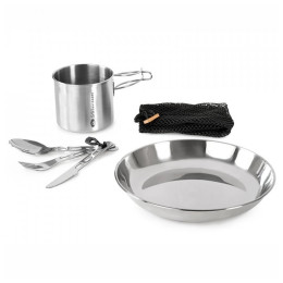 Set da pranzo GSI Outdoors Glacier Stainless 1 Person Set