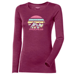 Maglietta sportiva da donna Progress Hela "Landscape" viola ostruzinova