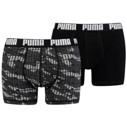Boxer da uomo Puma Camo Boxer 2P grigio black combo