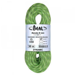 Corda da arrampicata Beal Rando 8 mm (48 m) verde GREEN