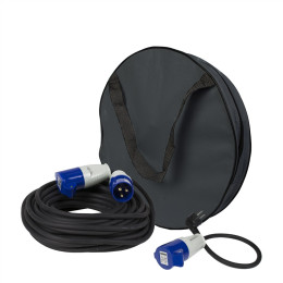 Cavo di prolunga Gimeg elektraKaravan prodlužovačka 20m s obalem + adapter 35cm nero/blu black