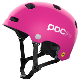 Casco da ciclismo per bambini POC POCito Crane MIPS rosa FluorescentPink