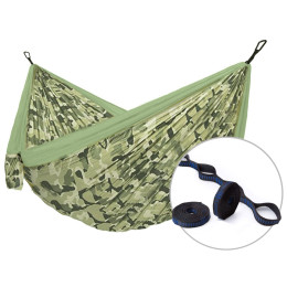 Amaca Hamaka.eu Camping double + Slap Strap verde chiaro Forest