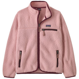 Felpa da bambino Patagonia K's Retro Pile Jacket - Fuzzy Mauve rosa Fuzzy Mauve