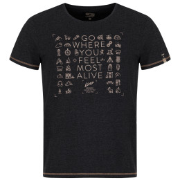 Maglietta da uomo Loap Alexus nero black