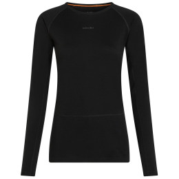 Maglietta sportiva da donna Icebreaker Women Merino 200 ZoneKnit LS Crewe nero Black