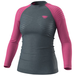 Maglietta sportiva da donna Dynafit Tour Light Merino W L/S Tee rosa/grigio 6A51 - magenta/0720