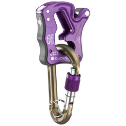 Assicuratore Climbing Technology Click Up Green s HMS karabinou viola purple