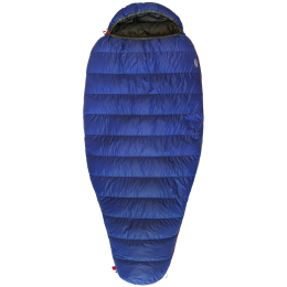 Sacco a pelo in piuma Warmpeace Spacer 600 180 cm blu mid blue/grey/black