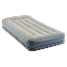 Materasso gonfiabile Intex Twin Dura-Beam Pillow Rest (2022) grigio grey