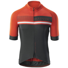 Maglia da ciclismo da uomo Radvik Foxtrot Gts nero/rosso Tangarine Tango/Forest Night