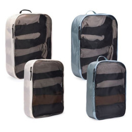 Set di organizzatori Thule Packing cube set L grigio/bianco bílá/Pond Gray