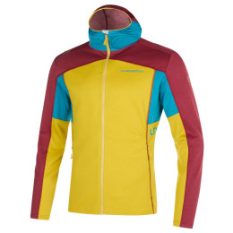Felpa da uomo La Sportiva Cosmic Hoody M (2023) giallo/rosso Moss/Sangria