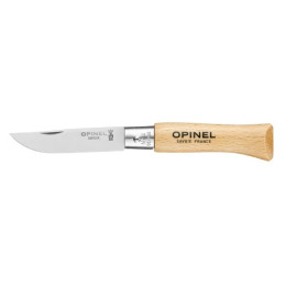 Coltello chiudubile Opinel N°04 Inox naturale.