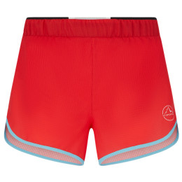 Pantaloncini da donna La Sportiva Timing Short W rosso Hibiscus/Malibu Blue