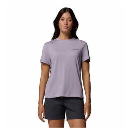 Maglietta da donna Columbia Parsons Point™ SS Logo Tee viola Lavender Pearl Heather