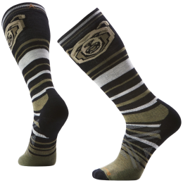 Calze da sci Smartwool Ski Full Cushion Growling Grizzly OTC nero/verde BLACK