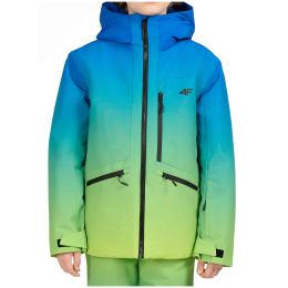 Giacca invernale per bambini 4F Technical Jacket M1208 Multicolour blu/verde Multicolour 1 Allover