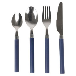 Set di posate Bo-Camp Cutlery Set 4 kusy pro 1 osobu blu Navy