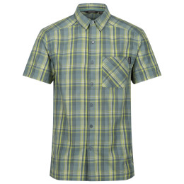 Camicia da uomo Regatta Mindano VII blu/giallo IvyMossCheck