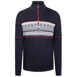 Maglione da uomo Dale of Norway Moritz Masc Basic Sweater blu/bianco Navy White Raspberry