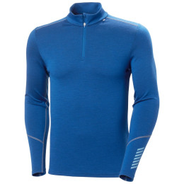 Maglietta funzionale da uomo Helly Hansen Lifa Merino Midweight 1/2 Zip blu Deep Fjord