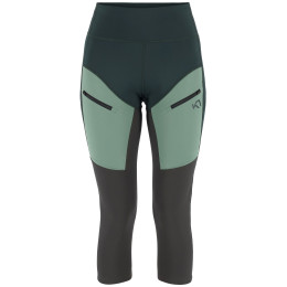 Leggings 3/4 da donna Kari Traa Ane Hiking Capri verde Pine