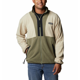 Felpa da uomo Columbia Back Bowl Fleece Lightweight beige Ancient Fossil, Stone Green, Black