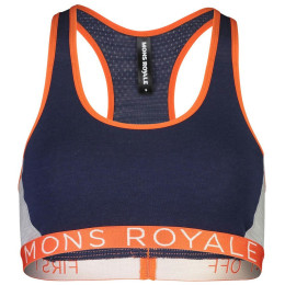 Reggiseno Mons Royale Sierra Sports Bra (2020) blu/arancio Navy/OrangeSmash