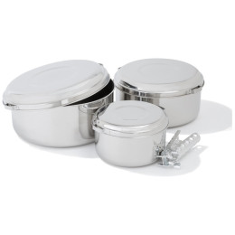 Set di stoviglie MSR Alpine 4 Pot Set argento