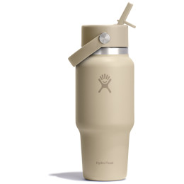 Tazza termica Hydro Flask Wide Flex Straw Travel Bottle 24 Oz beige oat