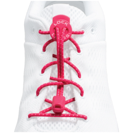 Lacci delle scarpe Lock Laces Original rosa Hot Pink