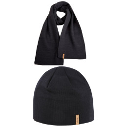 Set Kama Merino čepice a šála A02 + S07 nero black