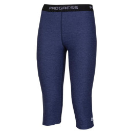 Leggings 3/4 da donna Progress TR Caprice 3Q 23TZ blu TmModryMelter