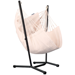 Sedile a dondolo con supporto La Siesta Fiji set Organic Comfort beige Latte