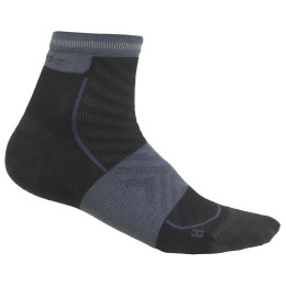 Calzini da donna Icebreaker Women Merino Run+ Ultralight Mini nero Black/Graphite