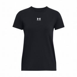 Maglietta da donna Under Armour Off Campus Core SS nero Black/White